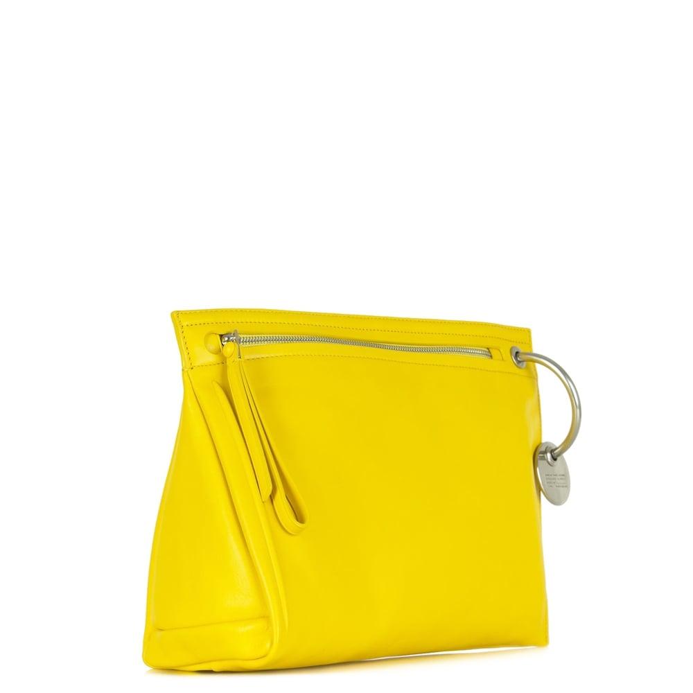 Marc Jacobs Prism Yellow Leather Large Clutch Bag Lyst